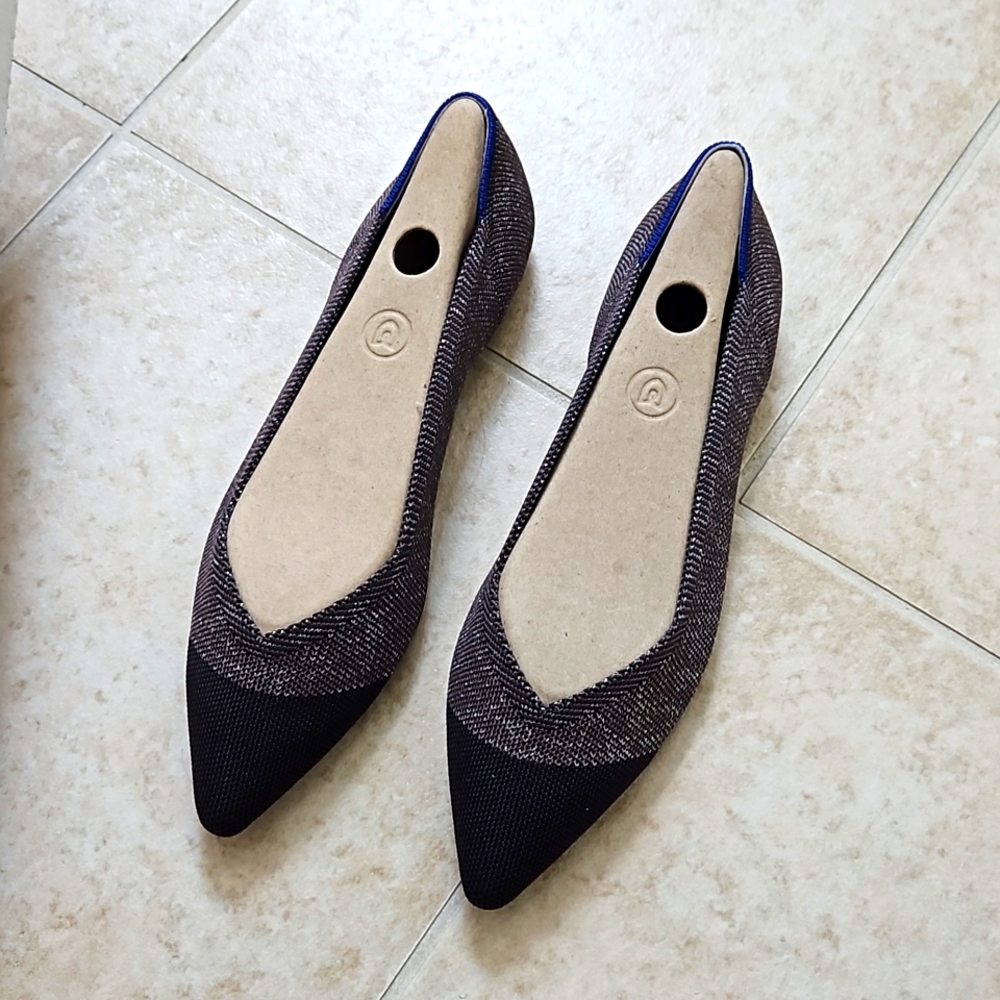 Rothy's Metalic Captoe 9.5 NIB Points